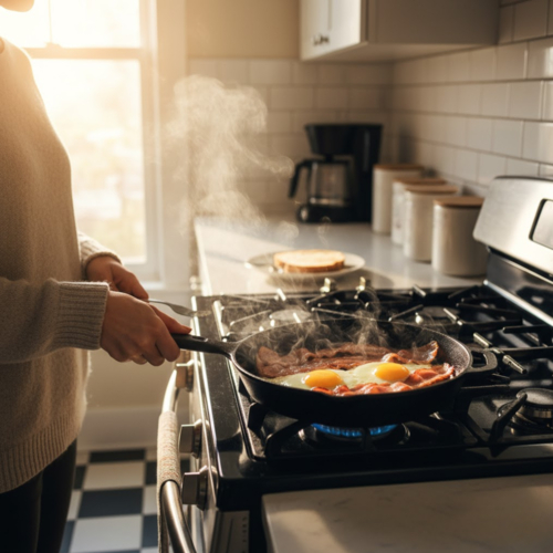 Tiếng Xèo Xèo Trên Chảo Và Câu Chuyện Của Ngày Mới